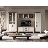 Набор мебели в гостиную Канди N77907 Белый альпийский / дуб стерлинг / белый матовый ВМК (БРВ) Украина